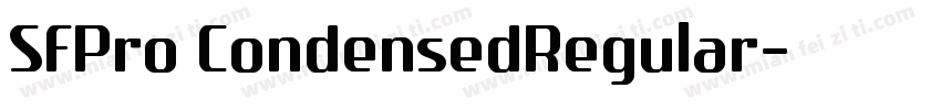 SFPro CondensedRegular字体转换